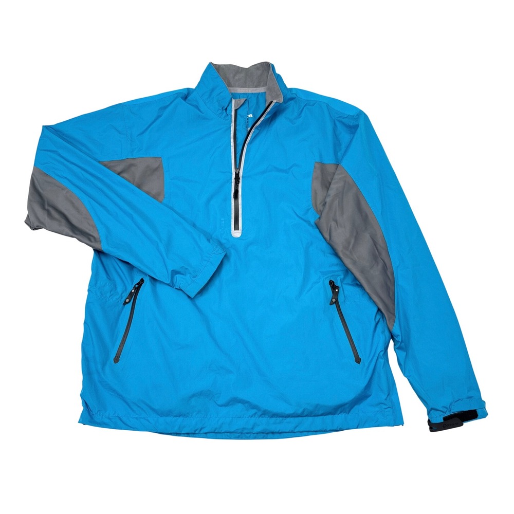 Sunice Typhoon Golf Rain Jacket Men Size Large Blue Waterproof Performance Shell